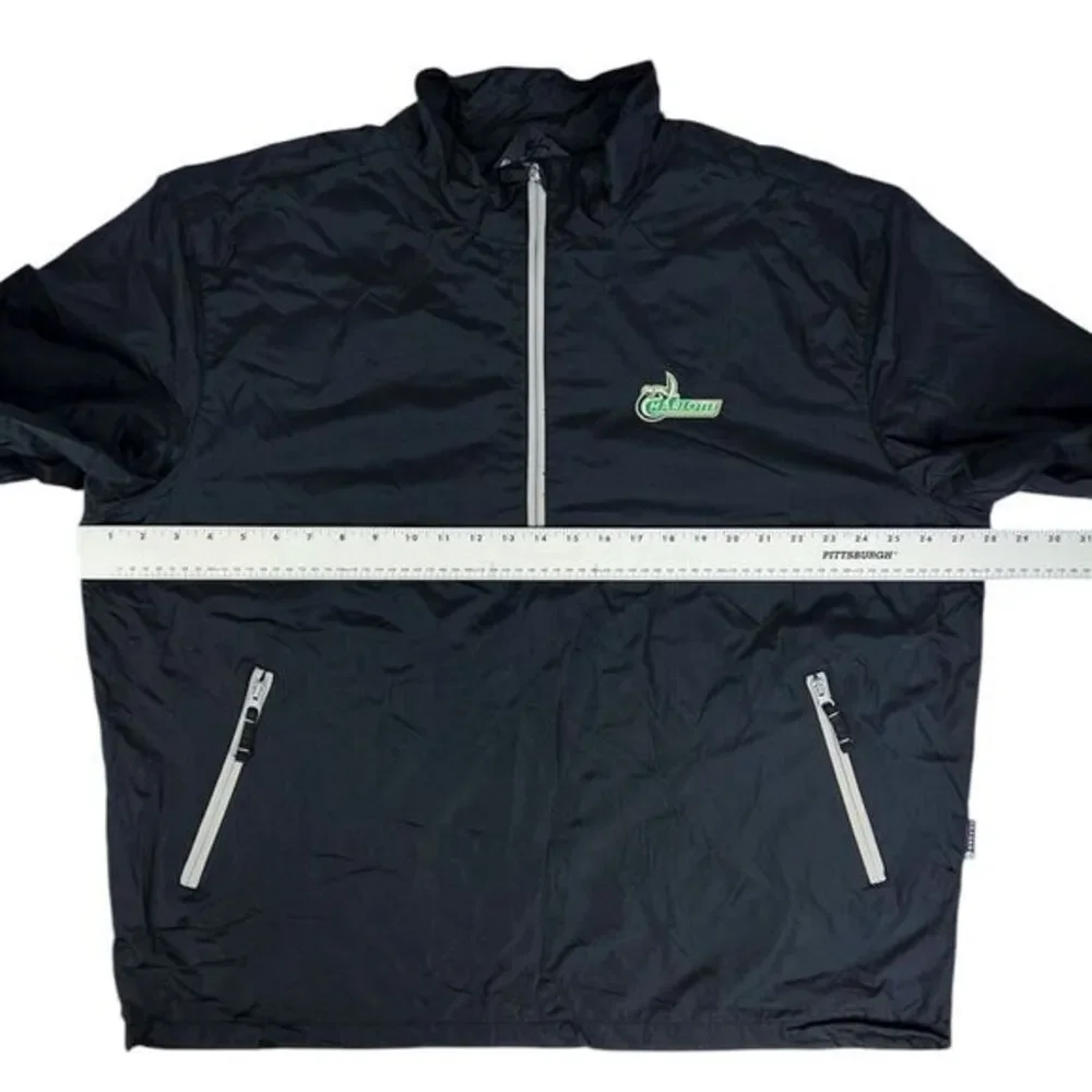 UNC Charlotte NCAA Oxford America Black Ripstop Windbreaker Jacket‎ Size XL